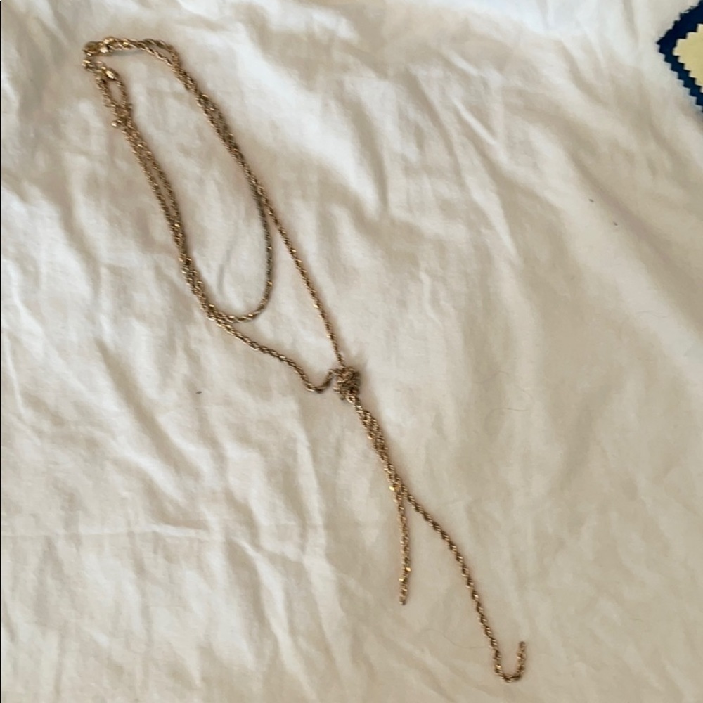 Gold knotted necklace express